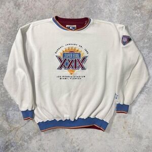 Vintage 1995 Starter Super Bowl XXIX Embroidered Crewneck Sweatshirt